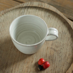 白釉コーヒーカップ（無） 2枚目の画像