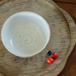 お茶碗（白/鎬） 3枚目の画像