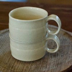 広口コーヒーカップ（白橡釉） 4枚目の画像