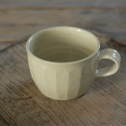 白橡釉　コーヒーカップ(面) 1枚目の画像