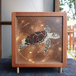 手繪海龜燈箱(圖案可以客製) 第1張的照片