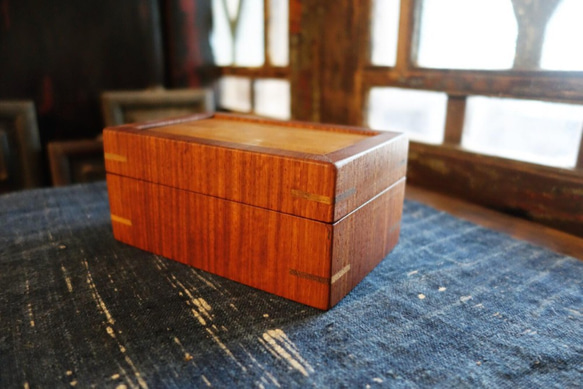 ヴィンテージ ローズウッドのオーバーナイター 小物入れ ケース 楽天