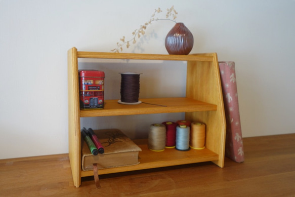 辦公室收納/黃銅實木桌上架/質感生活/依需求客製尺寸 第2張的照片