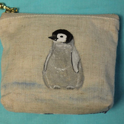 小鳥のポーチ・ペンギン 2枚目の画像
