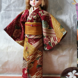 22㎝娃娃裝，和服，茜 第2張的照片