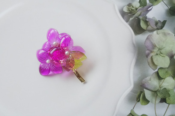 紫陽花のポニーフック大≪送料無料≫ 7枚目の画像