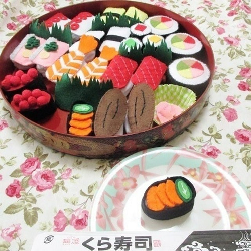 フェルト お寿司屋さん おすし お寿司 ごっこ ままごと 手作り 知育