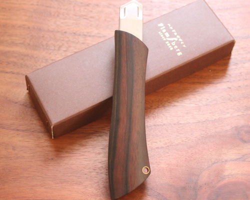 Flamberg キューバンマホガニー S型木製カッターナイフ c0d1c7f853a8c770e69a5e1b33a7ec
