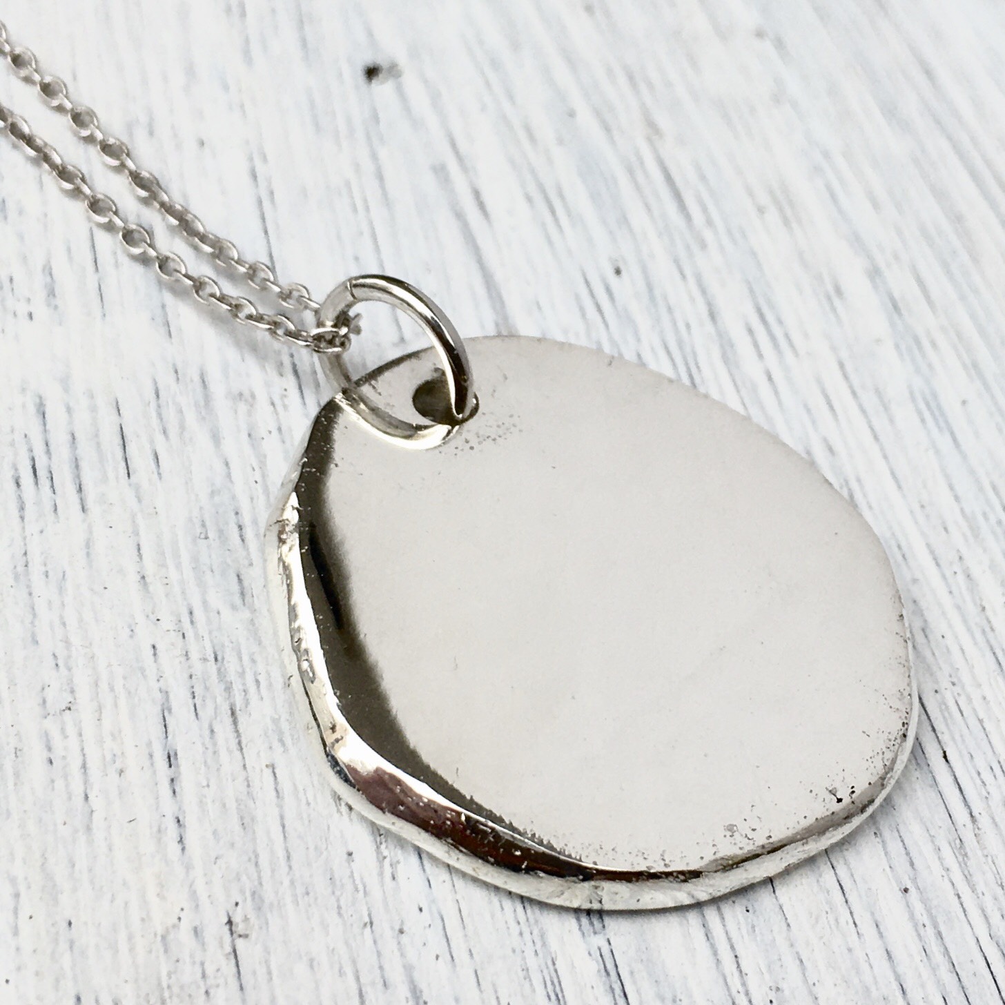 “ハンドメイドプレートペンダント”silver925 (L) 13,200円