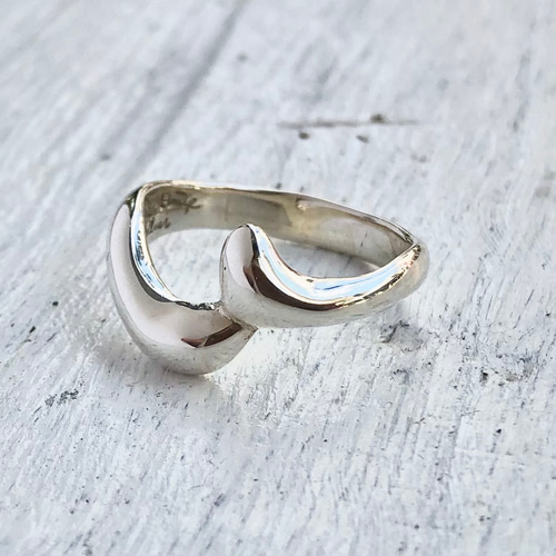 SILVER デザイン リング アンティーク サイズ11 VINTAGE JEWERLY 70s EURO Silver Ring 11号 #1317 - BAZAAR by