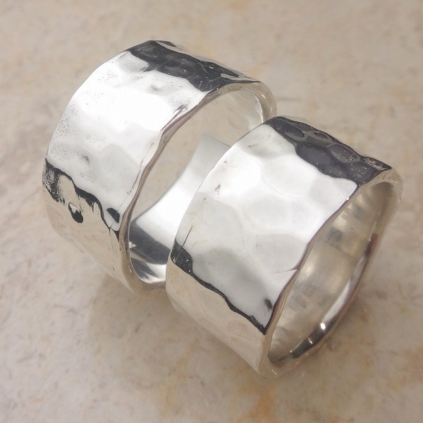 【 LL 】鎚目模様ペアリング B022 ケンジハウス