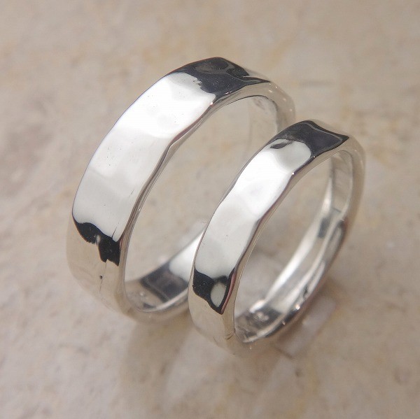 【 S&M 】鎚目模様ペアリング B019,020 ケンジハウス