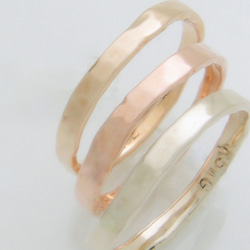 3ColorGold Ring "WhiteGold【M】" 1枚目の画像