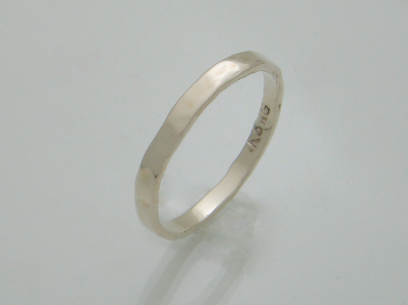 3ColorGold Ring "WhiteGold【M】" 2枚目の画像
