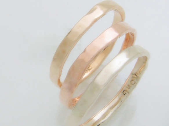 3ColorGold Ring "PinkGold【M】" 1枚目の画像
