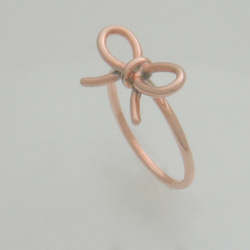 ピンクゴールド”リボンの指輪” 2枚目の画像