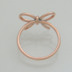 ピンクゴールド”リボンの指輪” 3枚目の画像