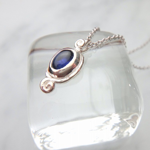 【 9月誕生石：サファイア 】ペンダント　P403