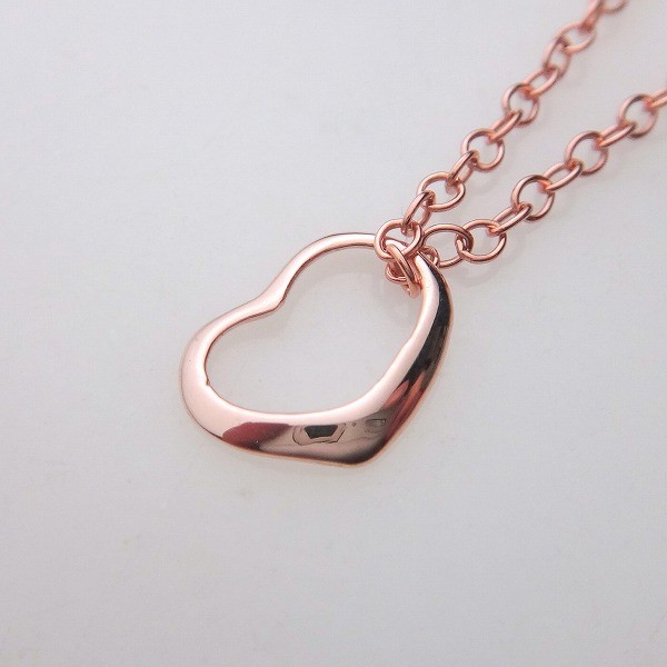 ”オープンハートペンダント” K5PGピンクゴールド P126