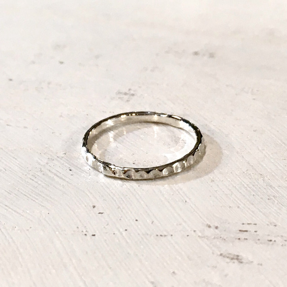 一周ボコボコ細リング“ SILVER925 SRC3027 指輪・リング