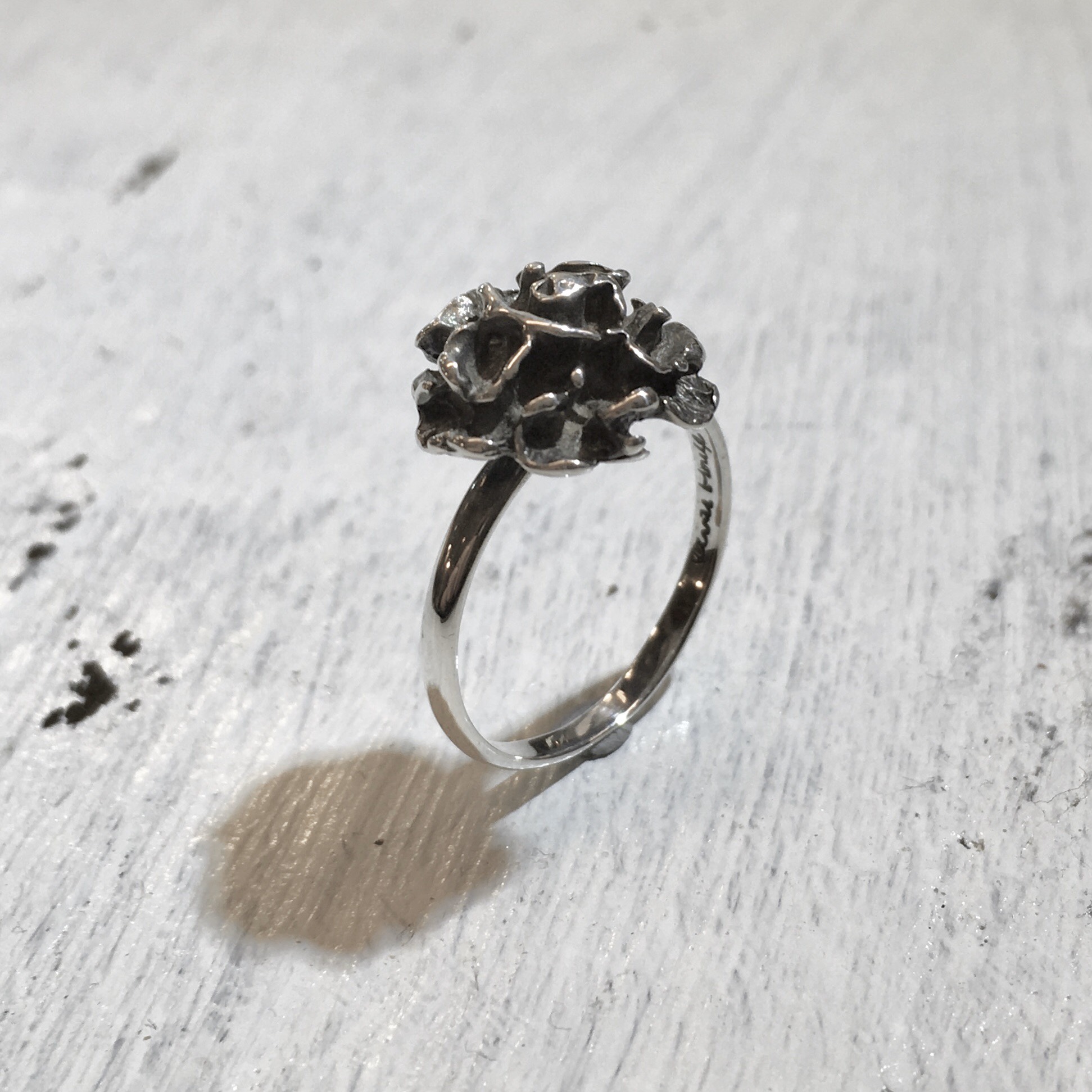 “母の日にカーネーションのリング” SILVER925 B007