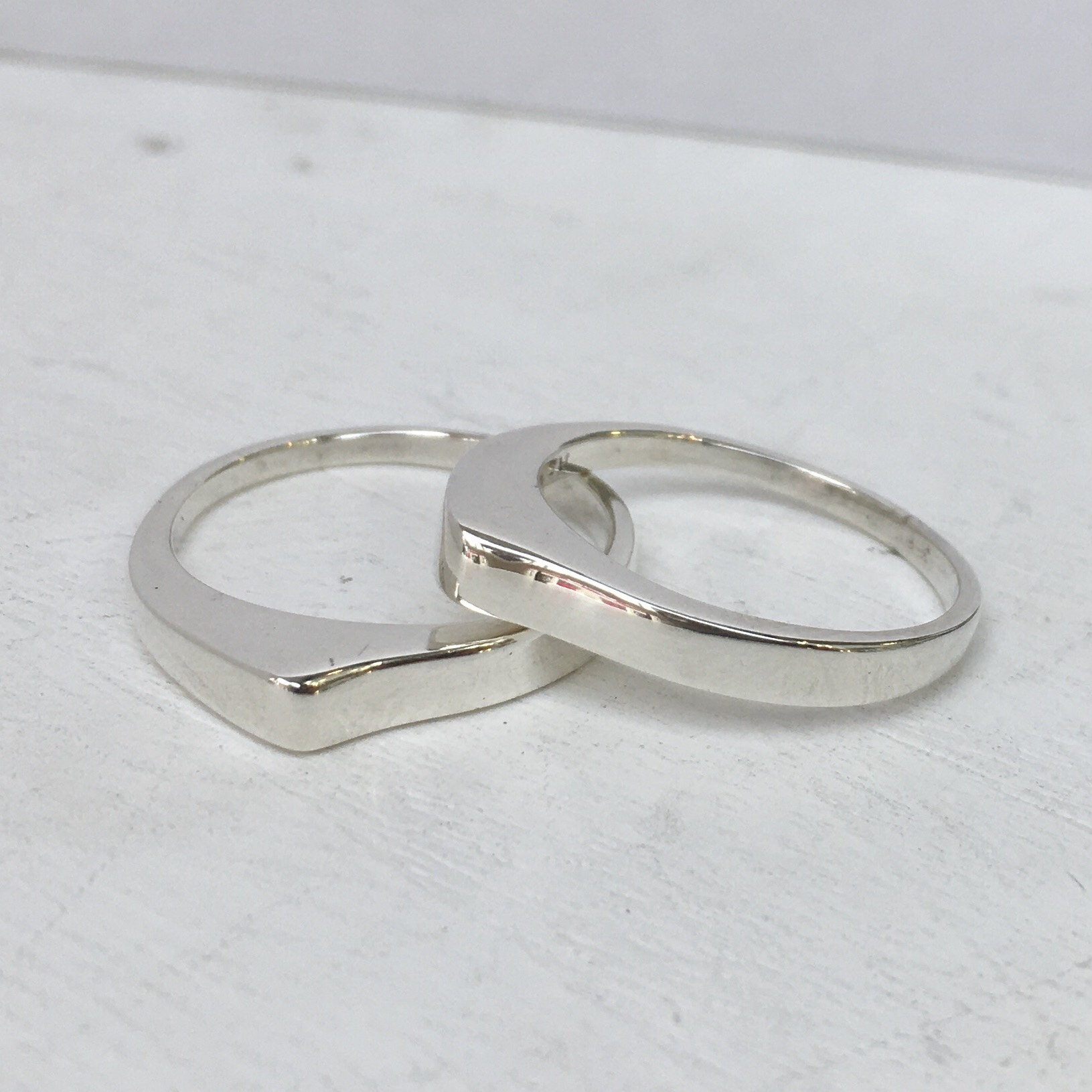 ヒヨコのクチバシみたい⁈面白いペアリング / silver925 / src612 / ケンジハウス