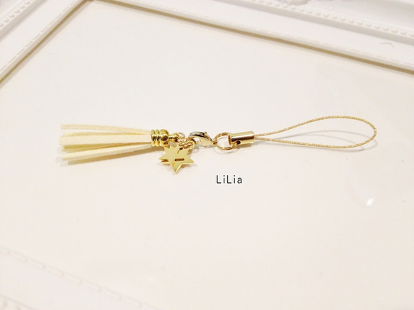 ♥LiLia♥*Happy for you*Happy tassel*yellow♥ 2枚目の画像