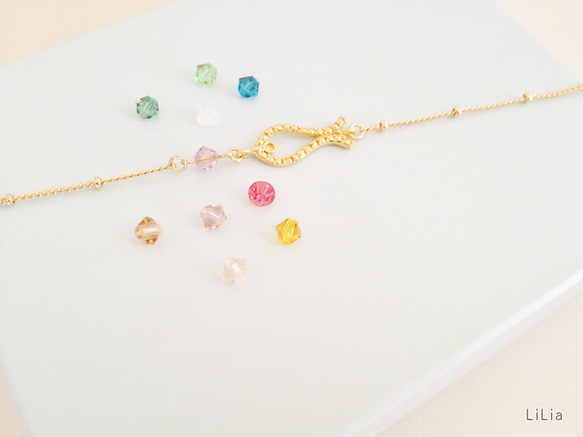 ♡LiLia♡antique coler stone bracelet 1枚目の画像