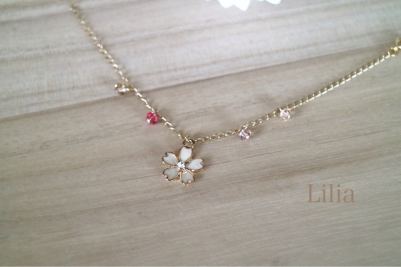 送料無料♡Lilia♡ブレスレット spring flower 2枚目の画像