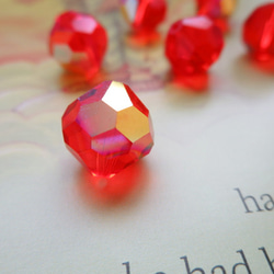 *♥Vintage Swarovski Crystal Beads Art 39 Hyacinth AB 2ps*♥* 1枚目の画像