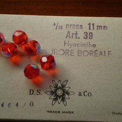 *♥Vintage Swarovski Crystal Beads Art 39 Hyacinth AB 2ps*♥* 5枚目の画像