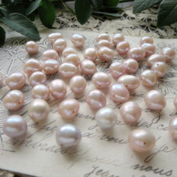 *♥*Freshwater Pearls Rose Mist* 淡水パール ローズミスト 47個*♥* 3枚目の画像