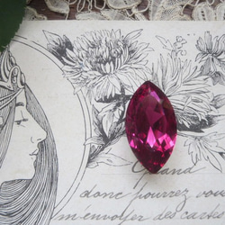 *♥Swarovski Crystal Stone 4227 Navette Fuchsia 32X17mm♥* 4枚目の画像