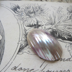 *♥Beautifuly Osmena pearl Cabochon Maroon purple Rainbow♥* 3枚目の画像