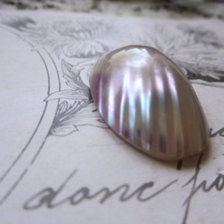 *♥Beautifuly Osmena pearl Cabochon Maroon purple Rainbow♥* 6枚目の画像