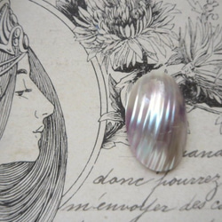 *♥Beautifuly Osmena pearl Cabochon Maroon purple Rainbow♥* 7枚目の画像