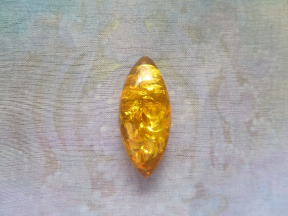 *♥*Honey Amber Cabochon Navette Shape*♥* 2枚目の画像