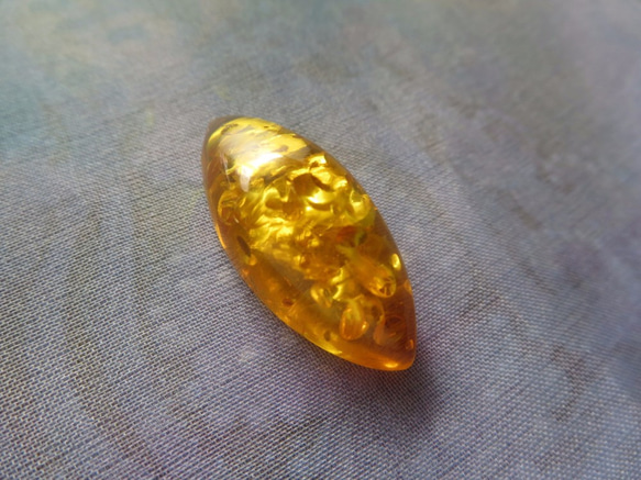 *♥*Honey Amber Cabochon Navette Shape*♥* 4枚目の画像