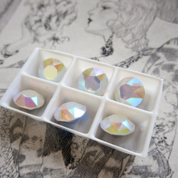 *♥Swarovski Crystal Art1088  39ss White Opal AB 2pcs♥* 4枚目の画像