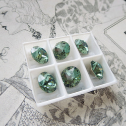 *♥Swarovski Crystal Chaton Stone #1088 39ss Erinite 2pcs*♥* 3枚目の画像