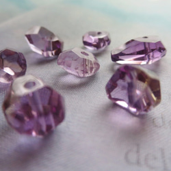 *♥*Amethyst with Smoky Quartz Beautiful cut Beads*♥* 4枚目の画像