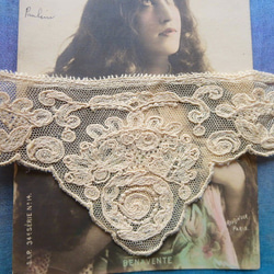 *♥*Antique Calais lace Handmade Lace Tea Cream*♥* 4枚目の画像