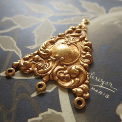*♥*Rococo Vintage Chandelier Russian Gold Plate*♥* 4枚目の画像
