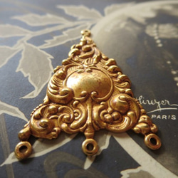 *♥*Rococo Vintage Chandelier Russian Gold Plate*♥* 6枚目の画像