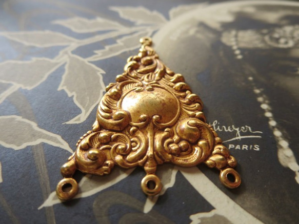 *♥*Rococo Vintage Chandelier Russian Gold Plate*♥* 6枚目の画像