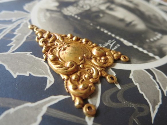 *♥*Rococo Vintage Chandelier Russian Gold Plate*♥* 7枚目の画像