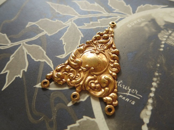 *♥*Rococo Vintage Chandelier Russian Gold Plate*♥* 8枚目の画像