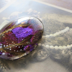 *♥*Butterfly Wing Cabochon Violet Bronze*♥* 4枚目の画像