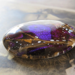 *♥*Butterfly Wing Cabochon Violet Bronze*♥* 5枚目の画像