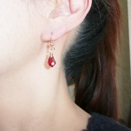 ナウシカピアス 14KGF ピアス（フック・チェーン） merci 通販